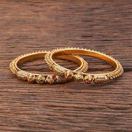 Antique Delicate Bangles With Gold Plating