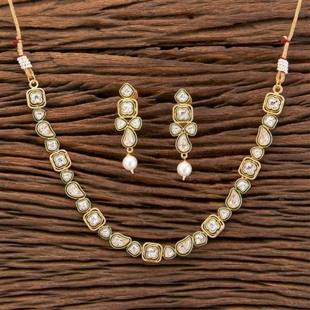 Antique Meenakari Necklace With Gold Plating