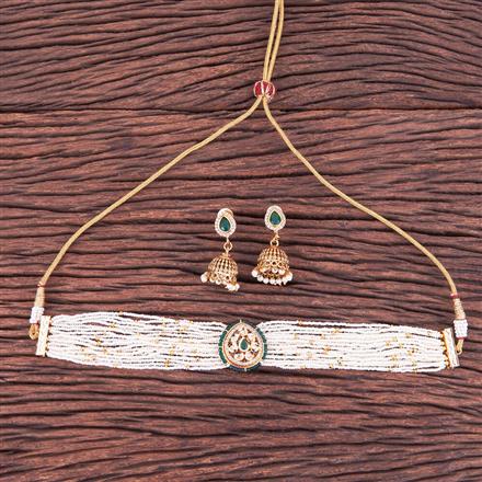 Antique Choker Necklace With Gold Plating