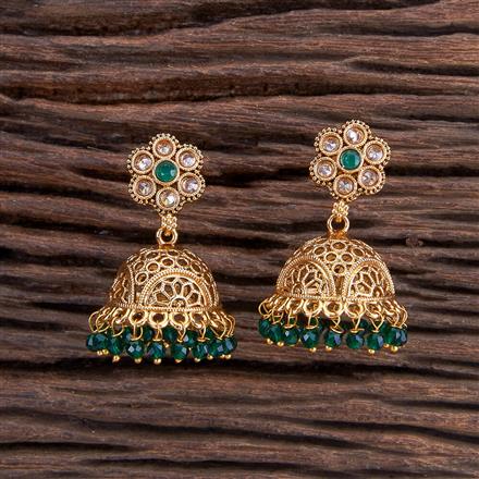 Antique Jhumki With Gold Plating