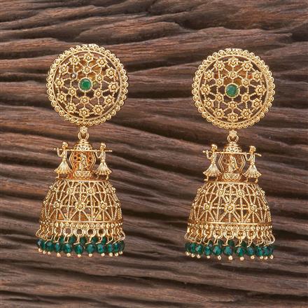 Antique Jhumki With Gold Plating