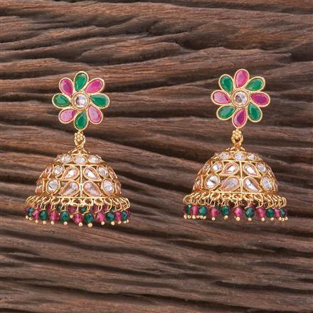 Antique Jhumki With Gold Plating