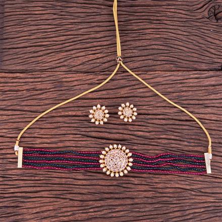 Antique Choker Necklace With Gold Plating