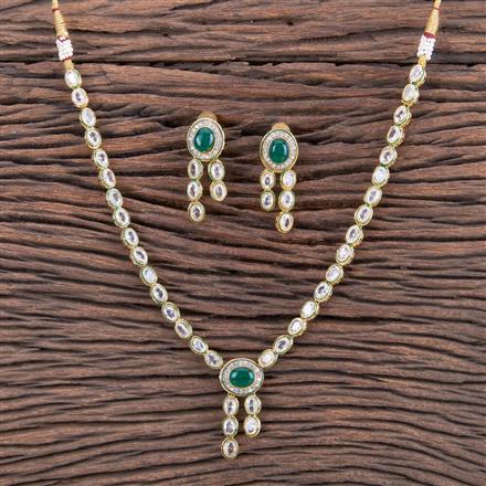 Antique Moti Necklace With Gold Plating