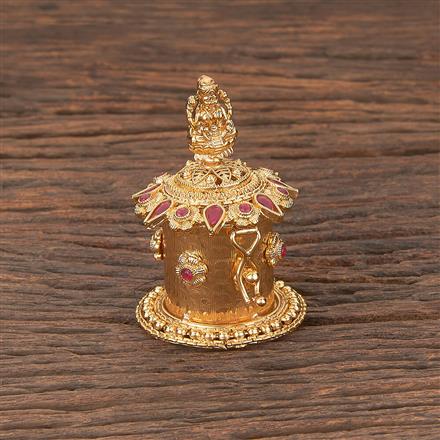 Antique Classic Sindoor Box With Gold Plating