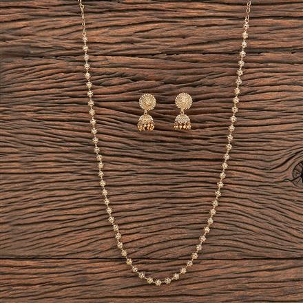 Antique Plain Gold Necklace With Gold Plating