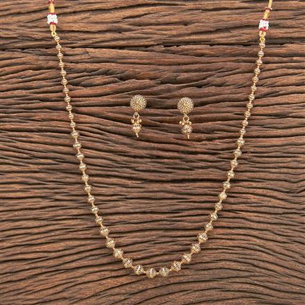 Antique Plain Gold Necklace With Gold Plating