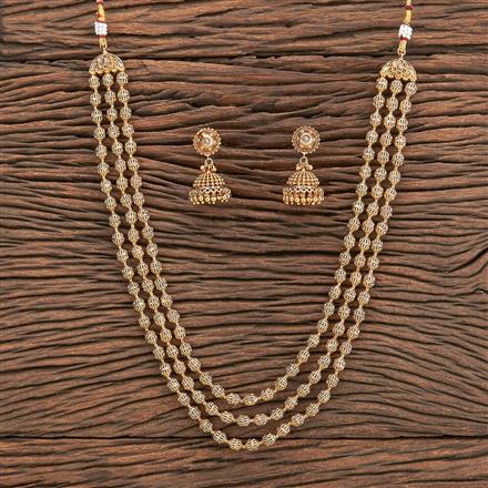 Antique Plain Gold Necklace With Gold Plating