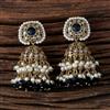Antique Pearl Earring With Mehndi Plating