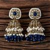 Antique Pearl Earring With Mehndi Plating