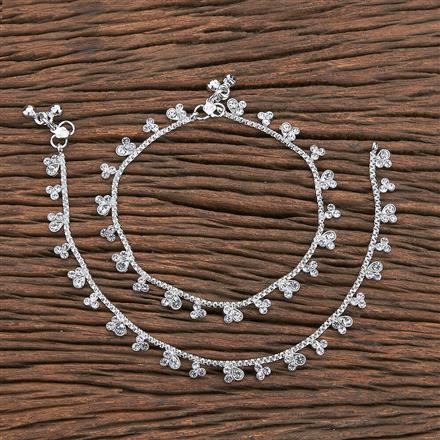 Antique Classic Payal With Rhodium Plating