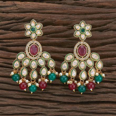 Antique Meenakari Earring With Gold Plating
