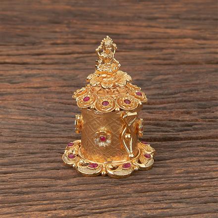 Antique Classic Sindoor Box With Gold Plating
