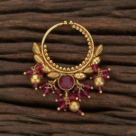 Antique Pressing Nose Ring With Gold Plating