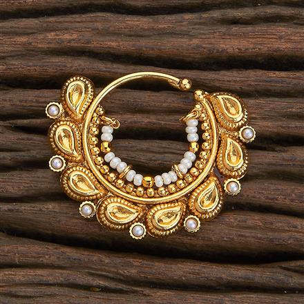 Antique Pressing Nose Ring With Gold Plating