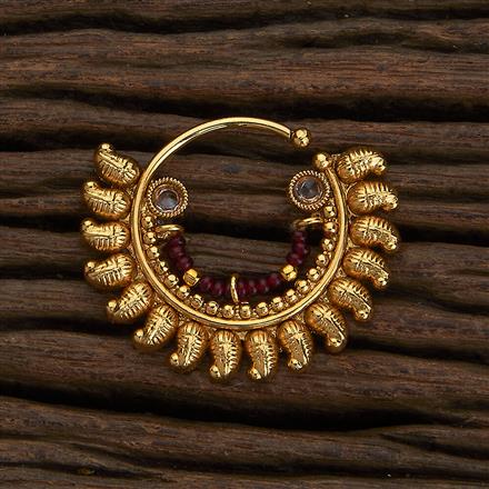 Antique Pressing Nose Ring With Gold Plating