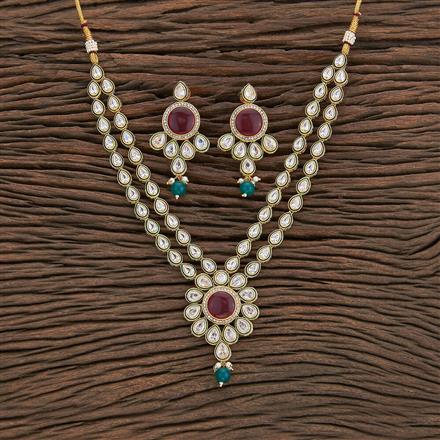 Antique Meenakari Necklace With Gold Plating