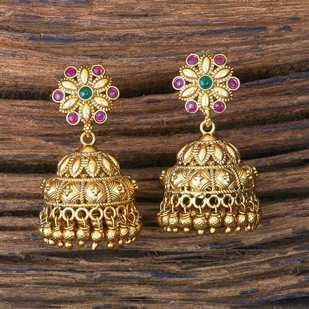 Antique Jhumki With Gold Plating