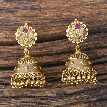 Antique Jhumki With Gold Plating