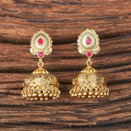 Antique Jhumki With Gold Plating