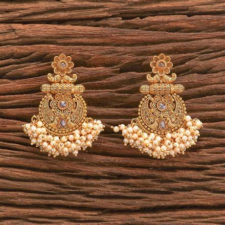 Antique Pearl Earring With Gold Plating