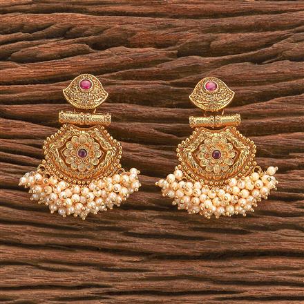 Antique Moti Earring With Gold Plating
