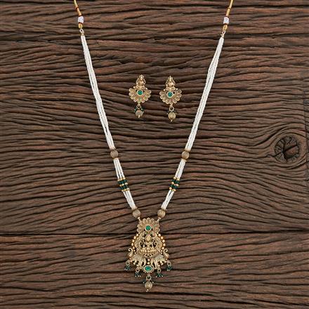 Antique Temple Pendant Set With Gold Plating