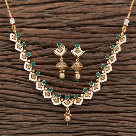 Antique Meenakari Necklace With Gold Plating