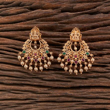 Antique Temple Earring With Gold Plating
