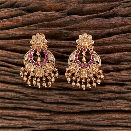Antique Temple Earring With Gold Plating