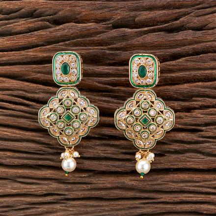 Antique Moti Earring With Gold Plating