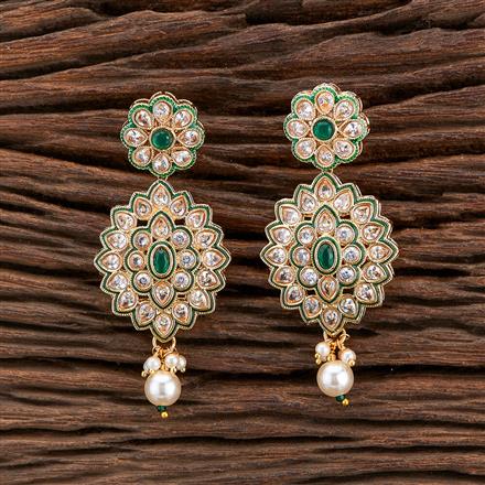 Antique Moti Earring With Gold Plating