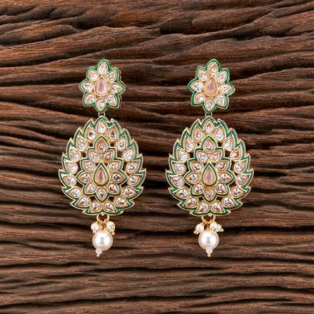 Antique Meenakari Earring With Gold Plating