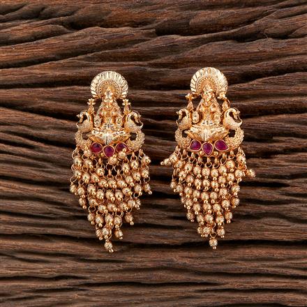 Antique South Indian Earring With Gold Plating