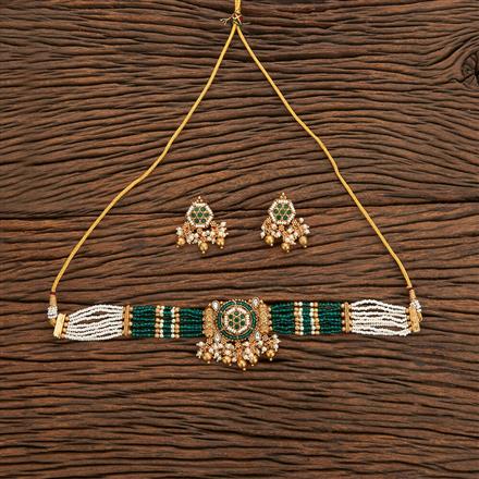 Antique Choker Necklace With Gold Plating