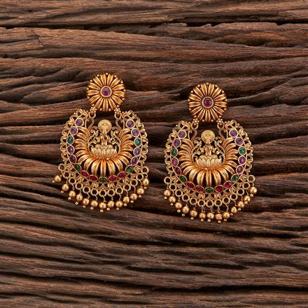 Antique Temple Earring With Gold Plating