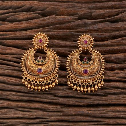 Antique Chand Earring With Gold Plating