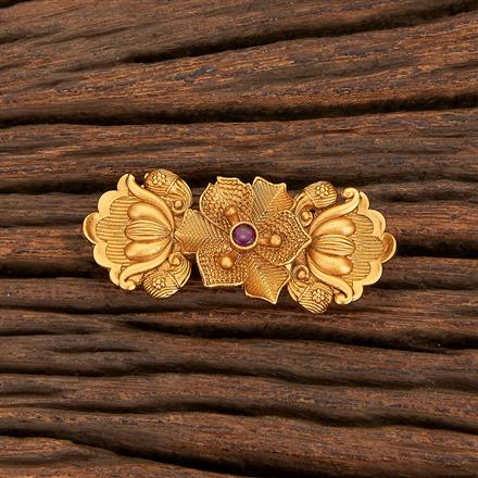 Antique Classic Brooch With Matte Gold Plating