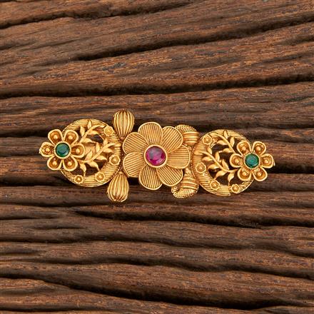 Antique Classic Brooch With Matte Gold Plating
