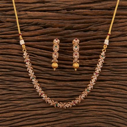 Antique Delicate Necklace With Gold Plating