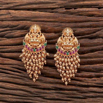 Antique Temple Earring With Gold Plating