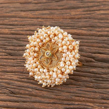 Antique Adjustable Ring With Gold Plating