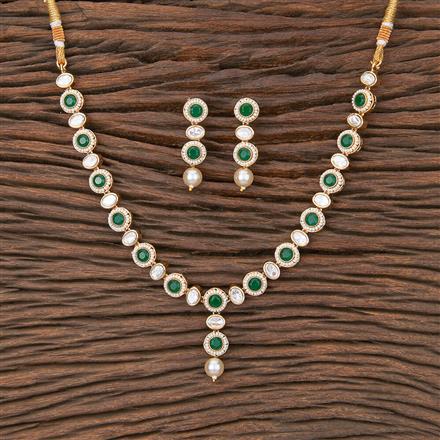 Antique Pearl Necklace With Gold Plating