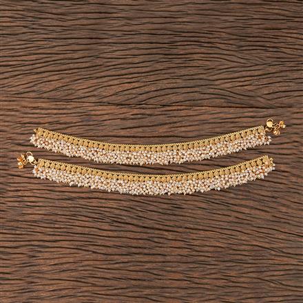 Antique Pearl Payal With Gold Plating