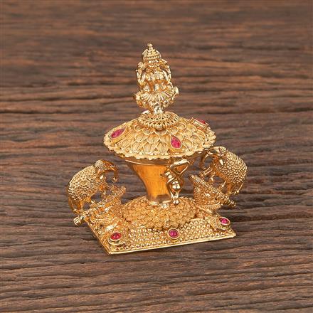 Antique Classic Sindoor Box With Gold Plating