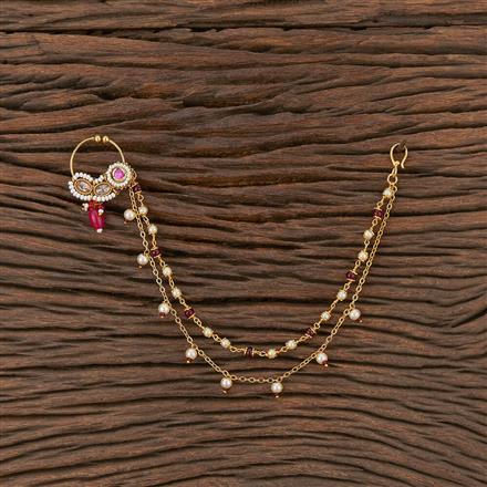 Antique Pressing Nose Ring With Gold Plating