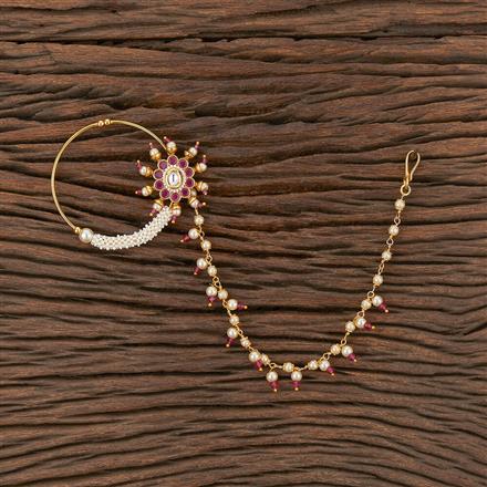 Antique Pressing Nose Ring With Gold Plating