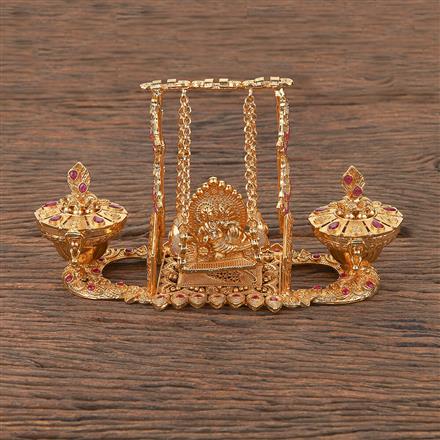 Antique Classic Sindoor Box With Gold Plating