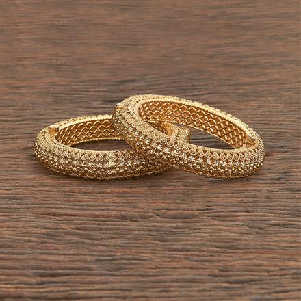 Antique Plain Gold Bangles With Gold Plating