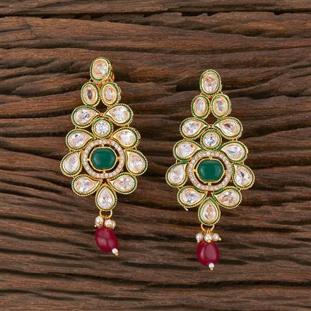 Antique Meenakari Earring With Gold Plating